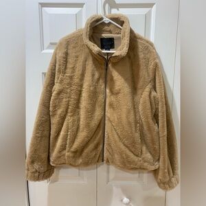 Cozy Teddy Jacket Faux Fur coat oversized Medium